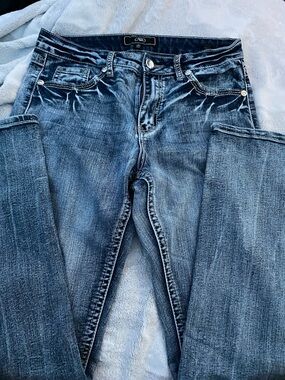 Vintage Cato Women's Medium Blue Skinny Jeans